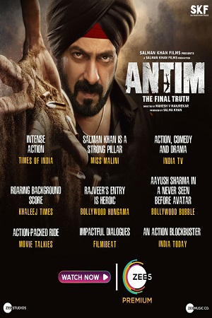 Antim (2021) WEB-DL Hindi Full Movie 480p - 720p - 1080p poster