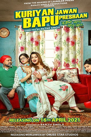Kuriyan Jawan Bapu Preshaan (2021) Punjabi Full Movie 480p - 720p poster