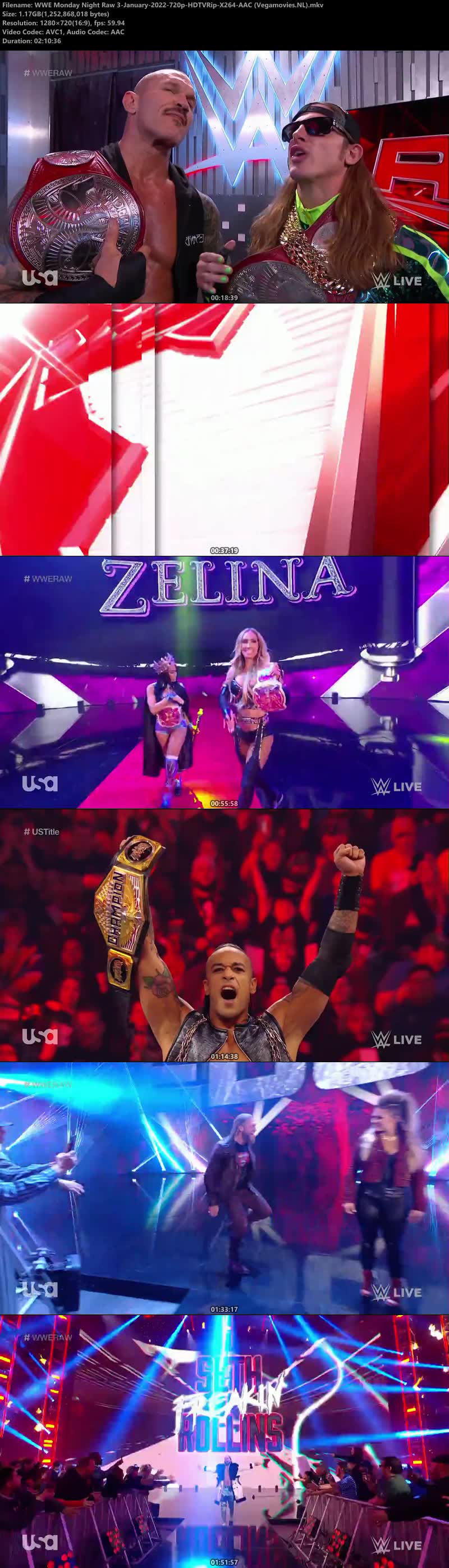 WWE Monday Night Raw 3rd January (2022) screenshot