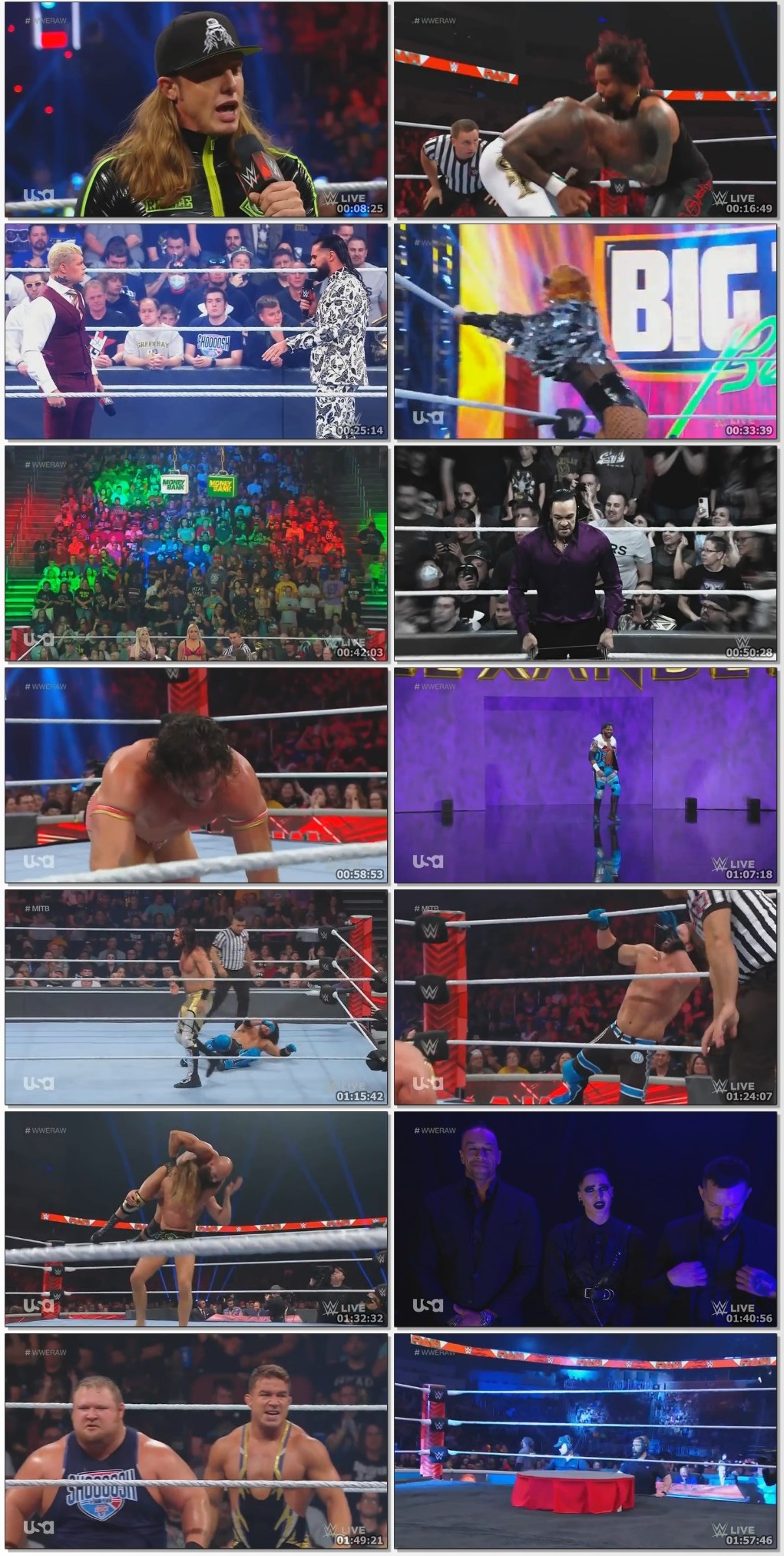 WWE Monday Night Raw – 20th June 2022 English Full WWE Show 480p - 720p HDRip screenshot