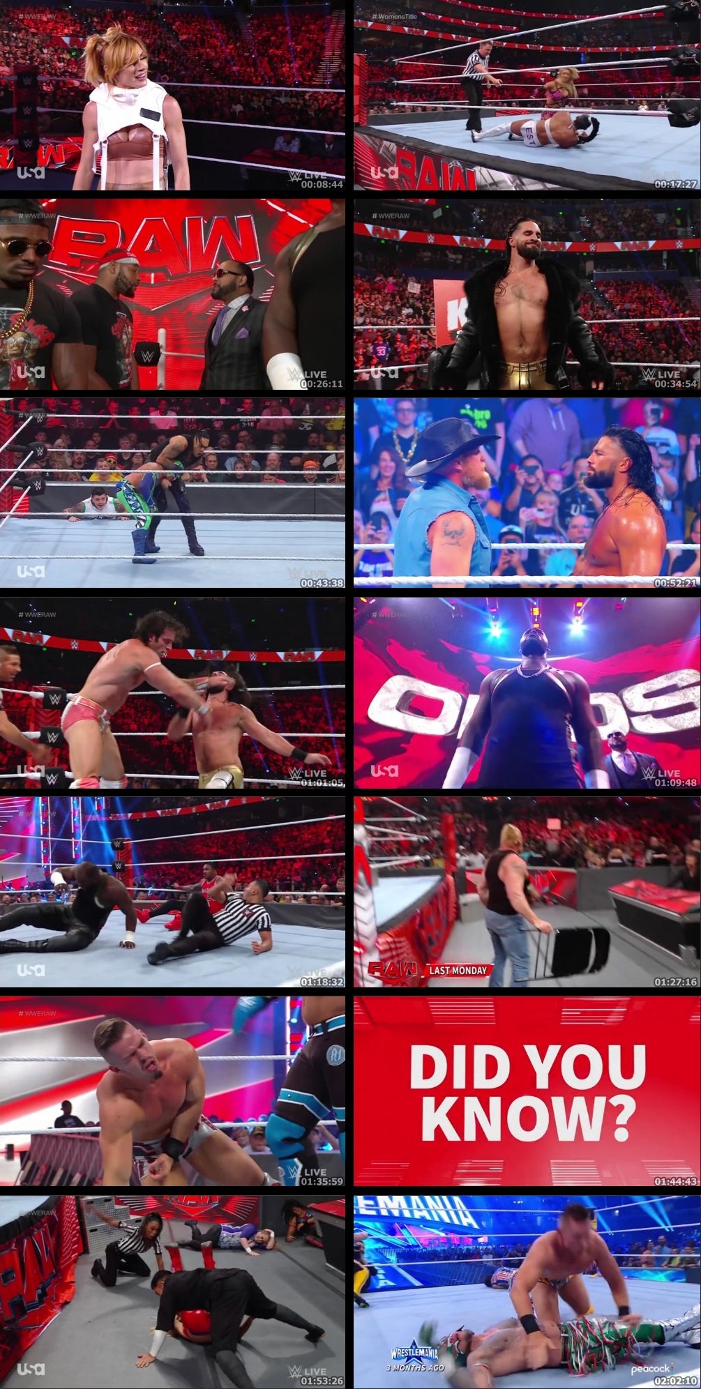 WWE Monday Night Raw – 18 July 2022 English Full WWE Show 480p - 720p HDRip screenshot