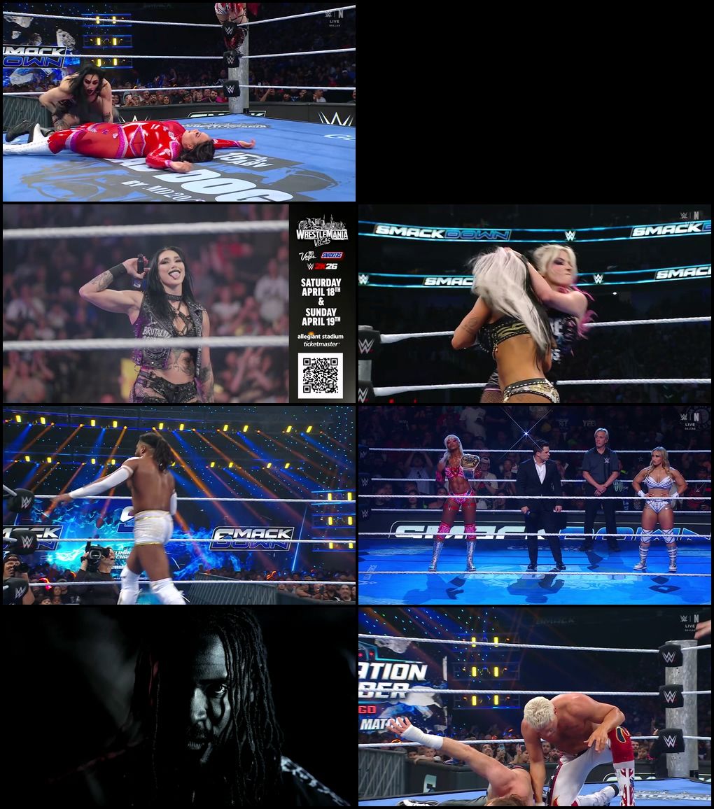 WWE Friday Night SmackDown (13th February 2026) Hindi+English Full WWE Show 480p 720p 1080p WEB-DL screenshot