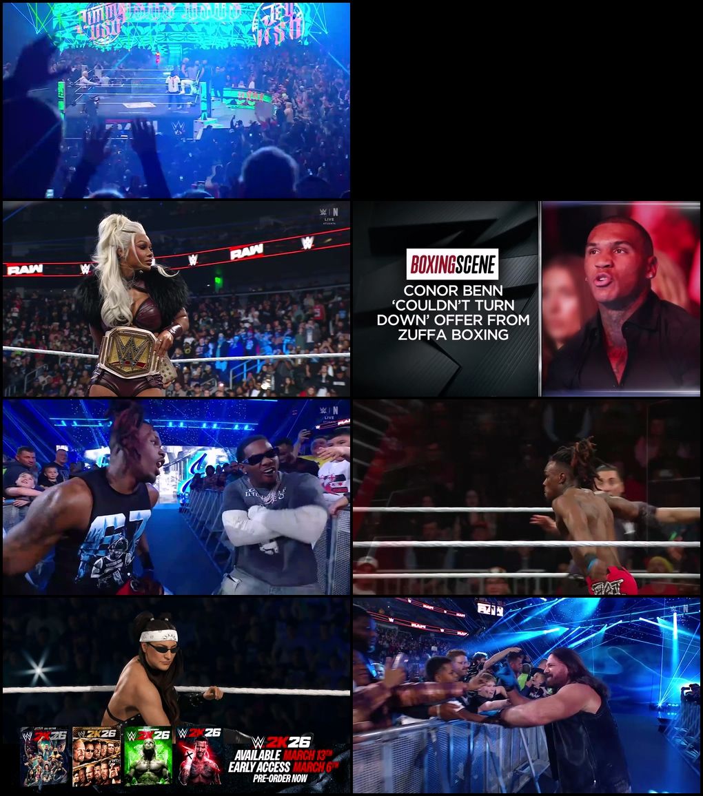 WWE Monday Night Raw (23rd-February 2026) Hindi-English Full WWE Show 480p 720p 1080p WEB-DL screenshot